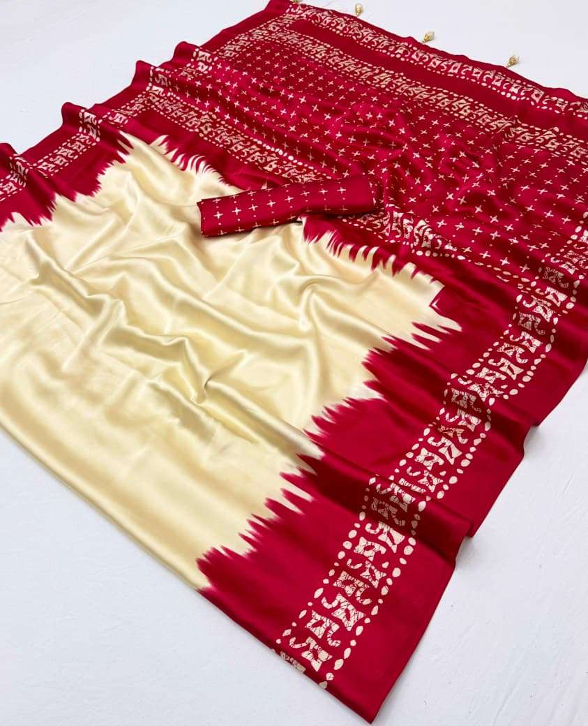 Ajrakh Luxe Divine Collection semi modal fabric Regular Wear...