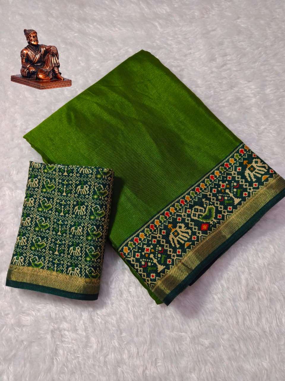  AJRAKH PATOLA HEAVY BLOOMING SOFT AND PURE MULMUL COTTON  C...