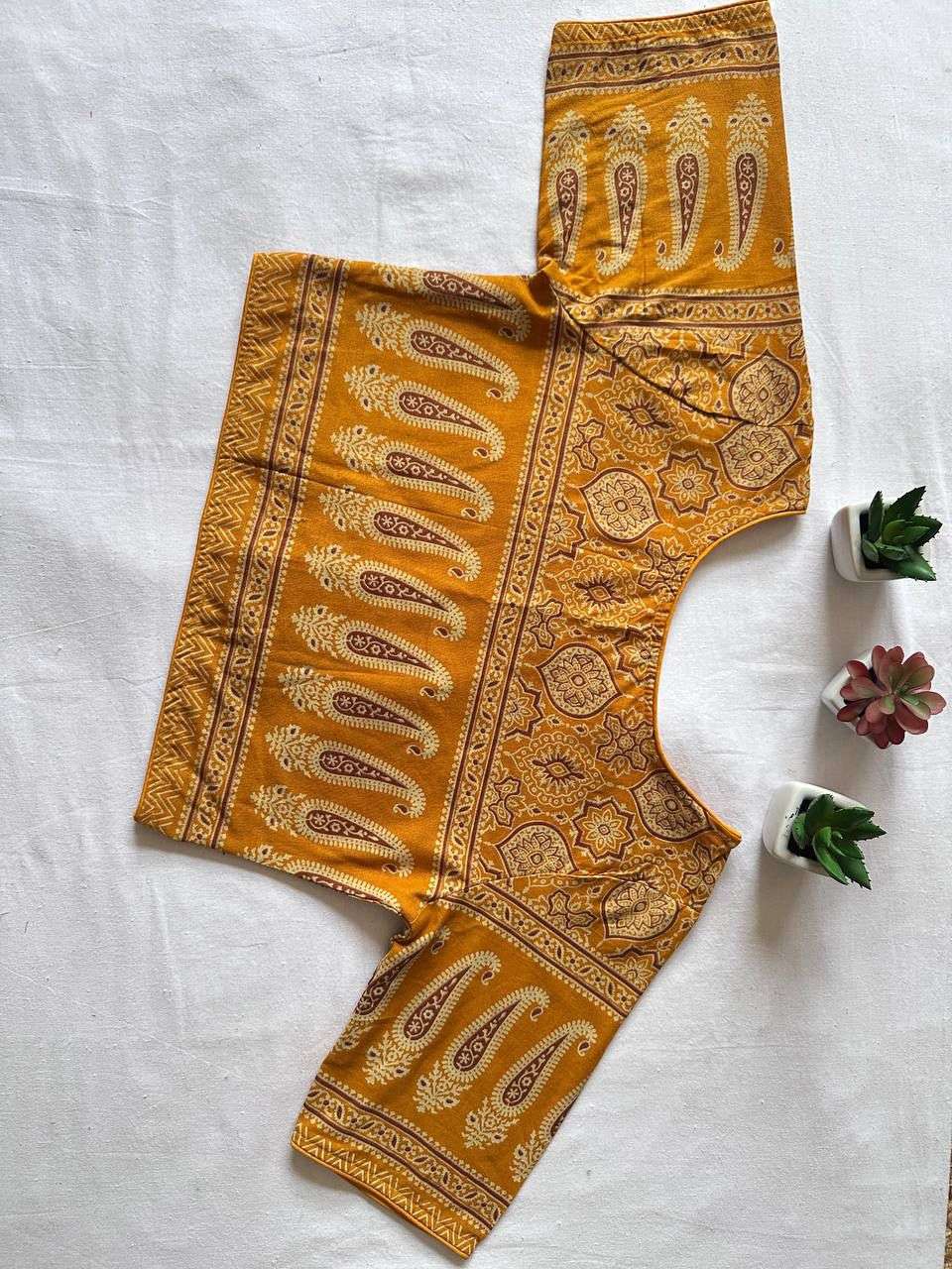 Ajrakh Version 2 Pure Handloom Product Handcrafted Handblock...