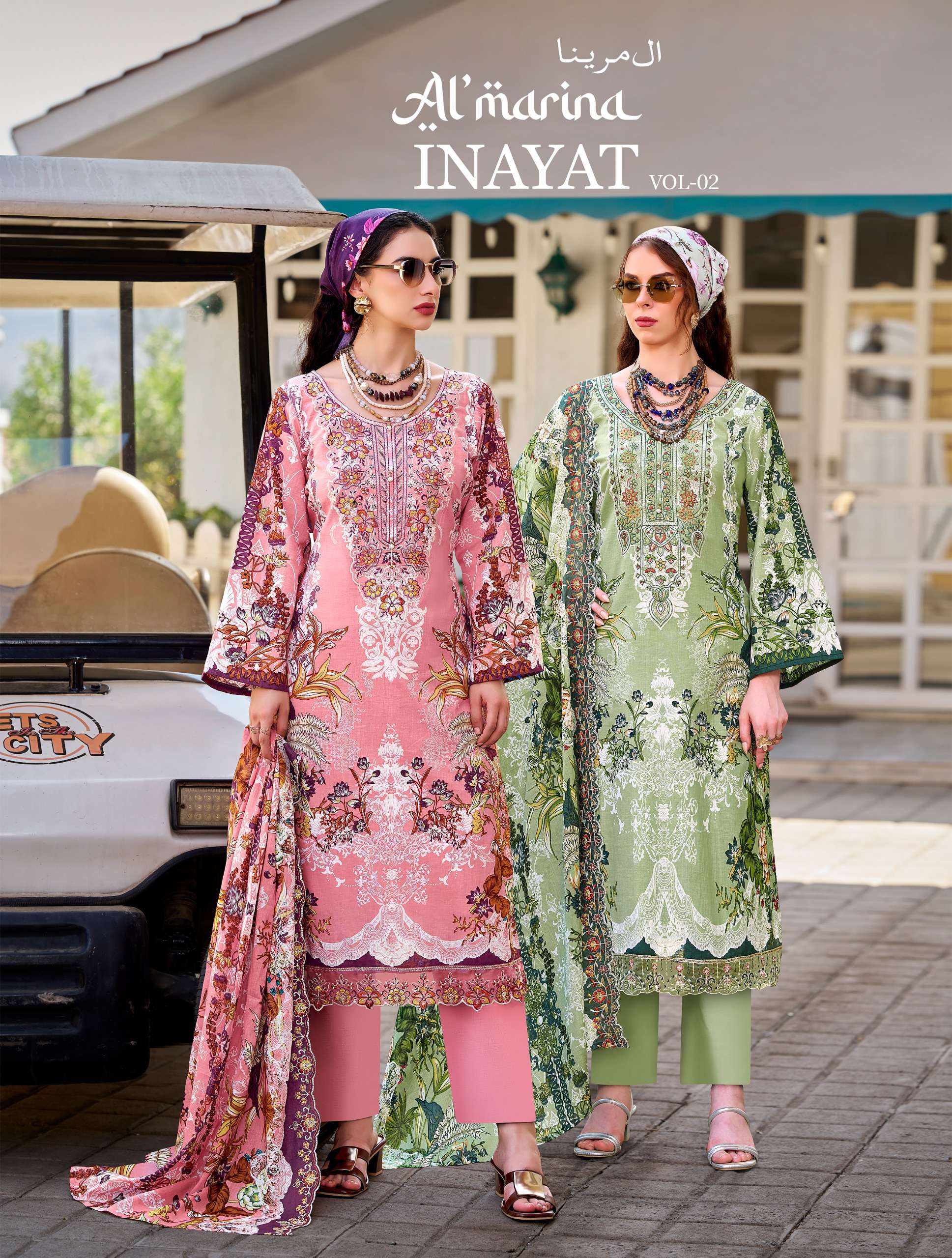 AL MARINA INAYAT VOL 2 COTTON FABRICS DIGITAL PRINT WITH EXC...