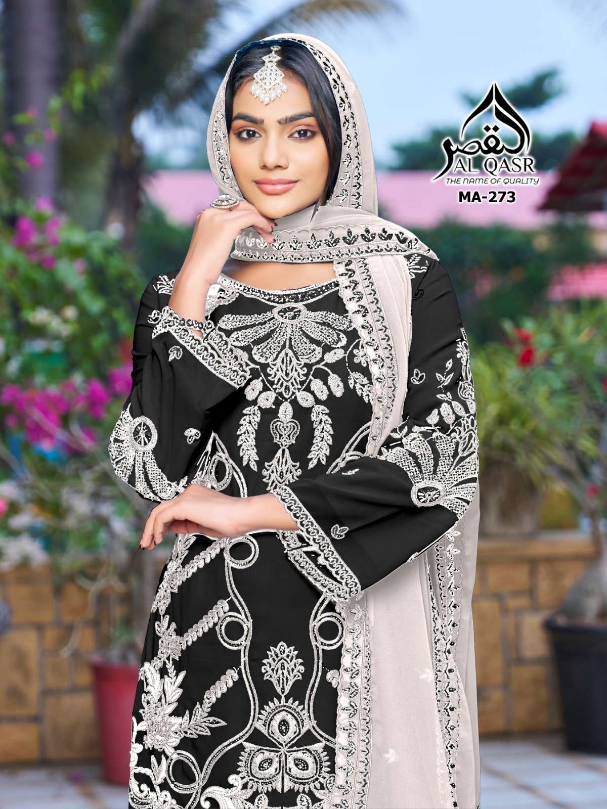  AL QASR 273 WEDDING SPECIAL GEORGETTE WITH EMBROIDERY WORK ...