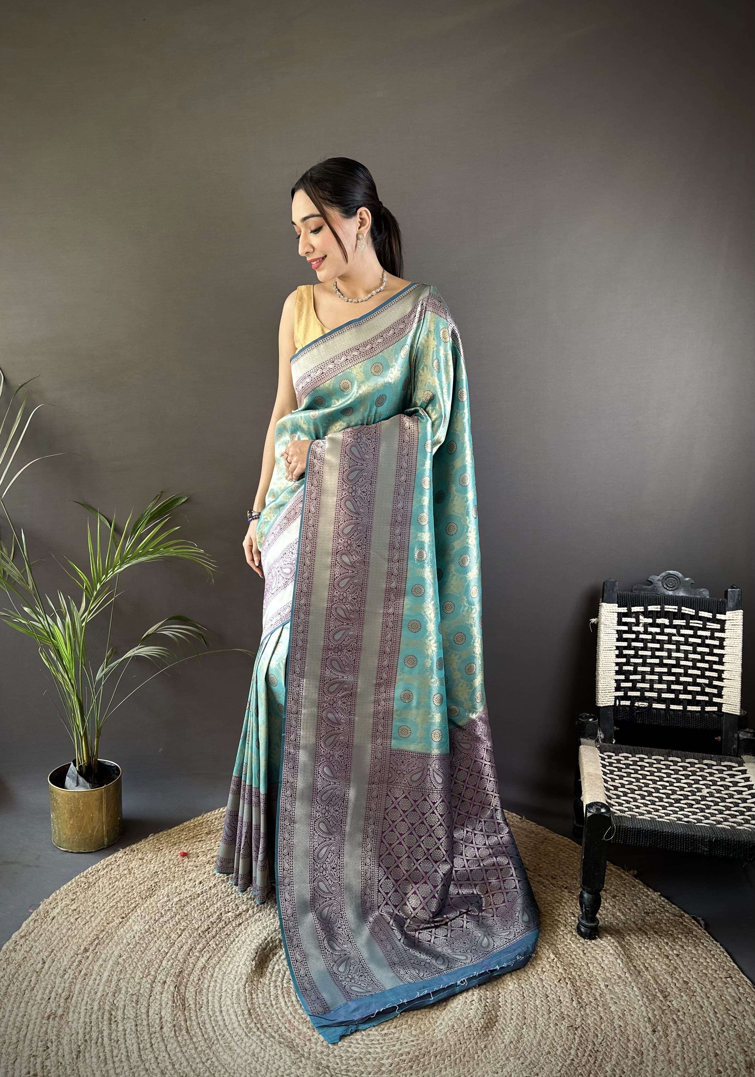 Albeli New and now for pretty woman Awesome Design silk fabr...