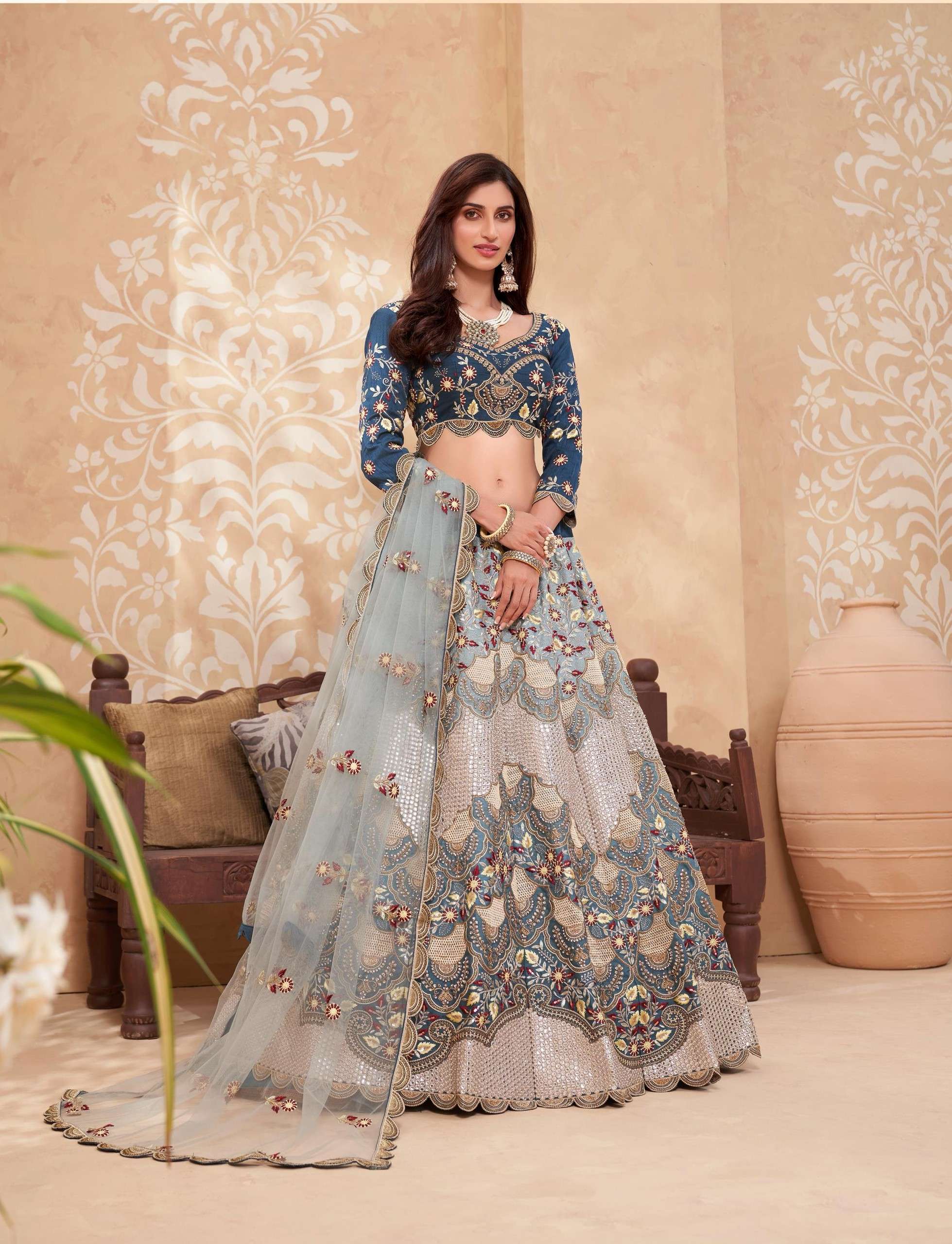 ALIZEH SPARKLE HIT DESIGN 1040 HEAVY AND CRAFTSMANSHIP SHADE...