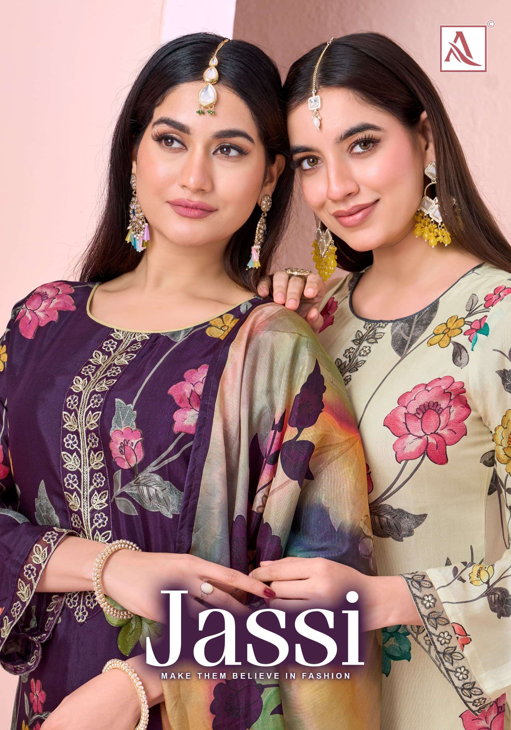 ALOK SUIT JASSI MASLIN DESIGNER PRINT SALWAR SUIT COLLECTION...