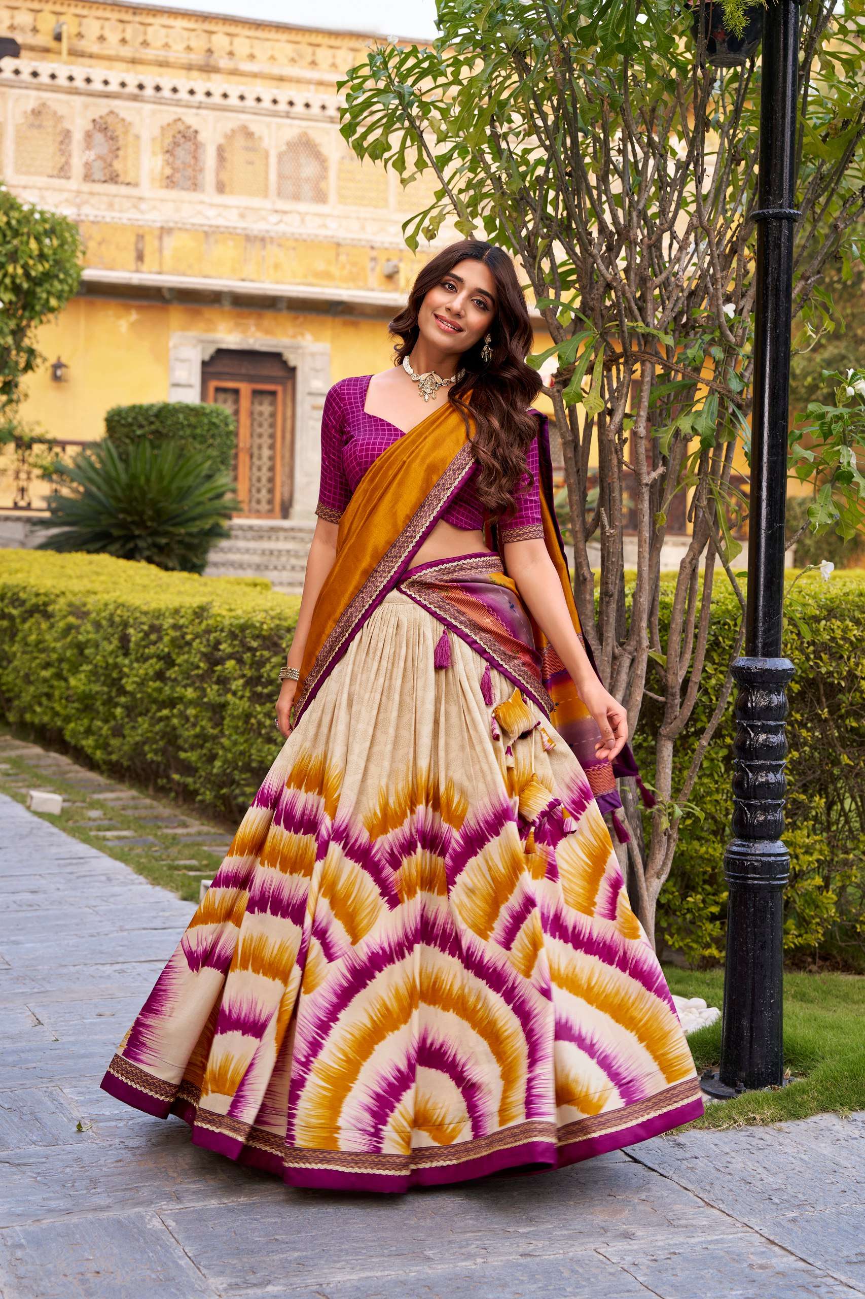 ANAHITHA A WHIRL OF ELEGANCE OF CLASSICAL TUSSAR SILK FABRIC...