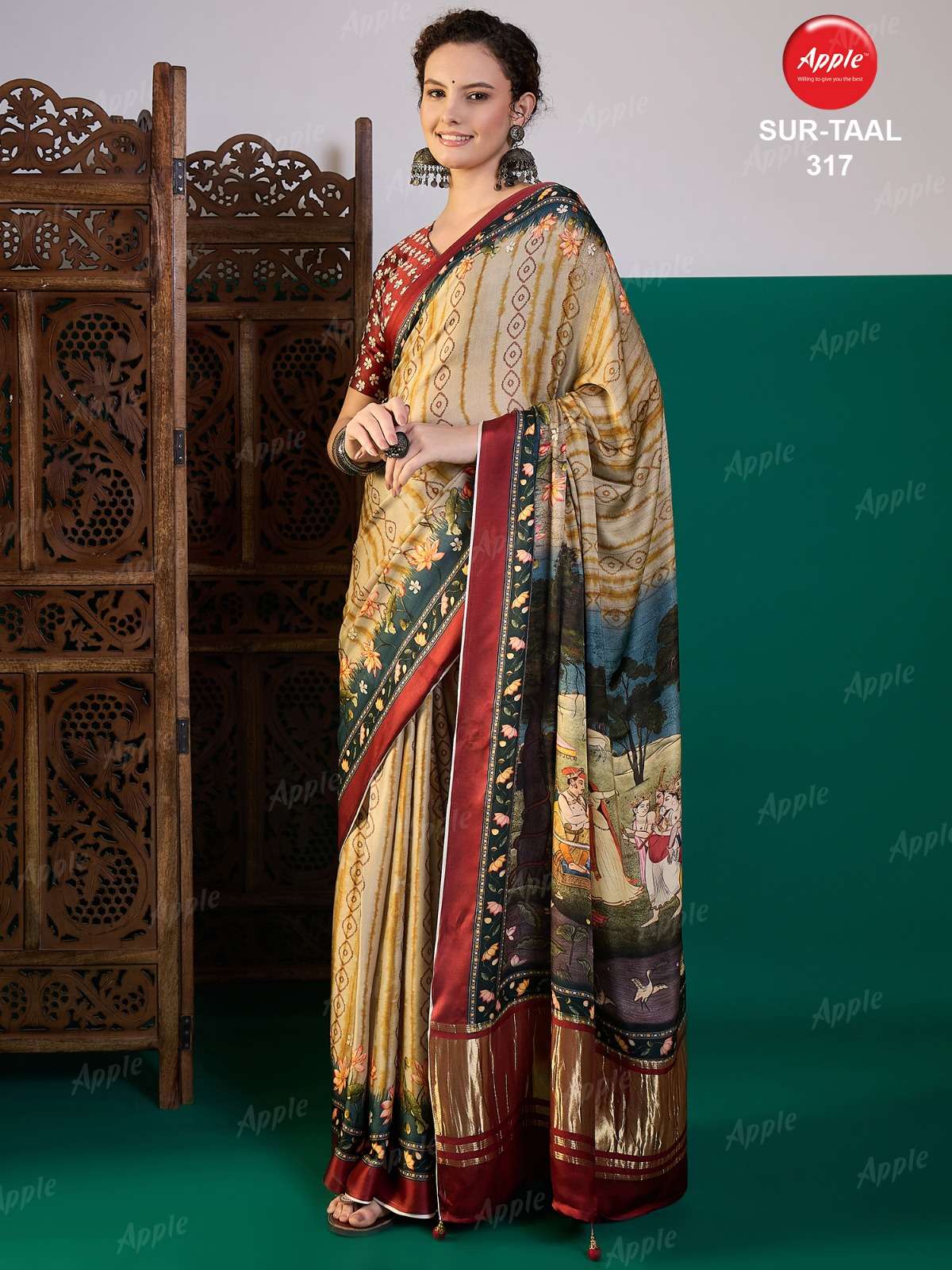  APPLE SUR TAAL VOL 03 BEAUTIFULLY VISCOSE SOFT FABRIC SINGL...