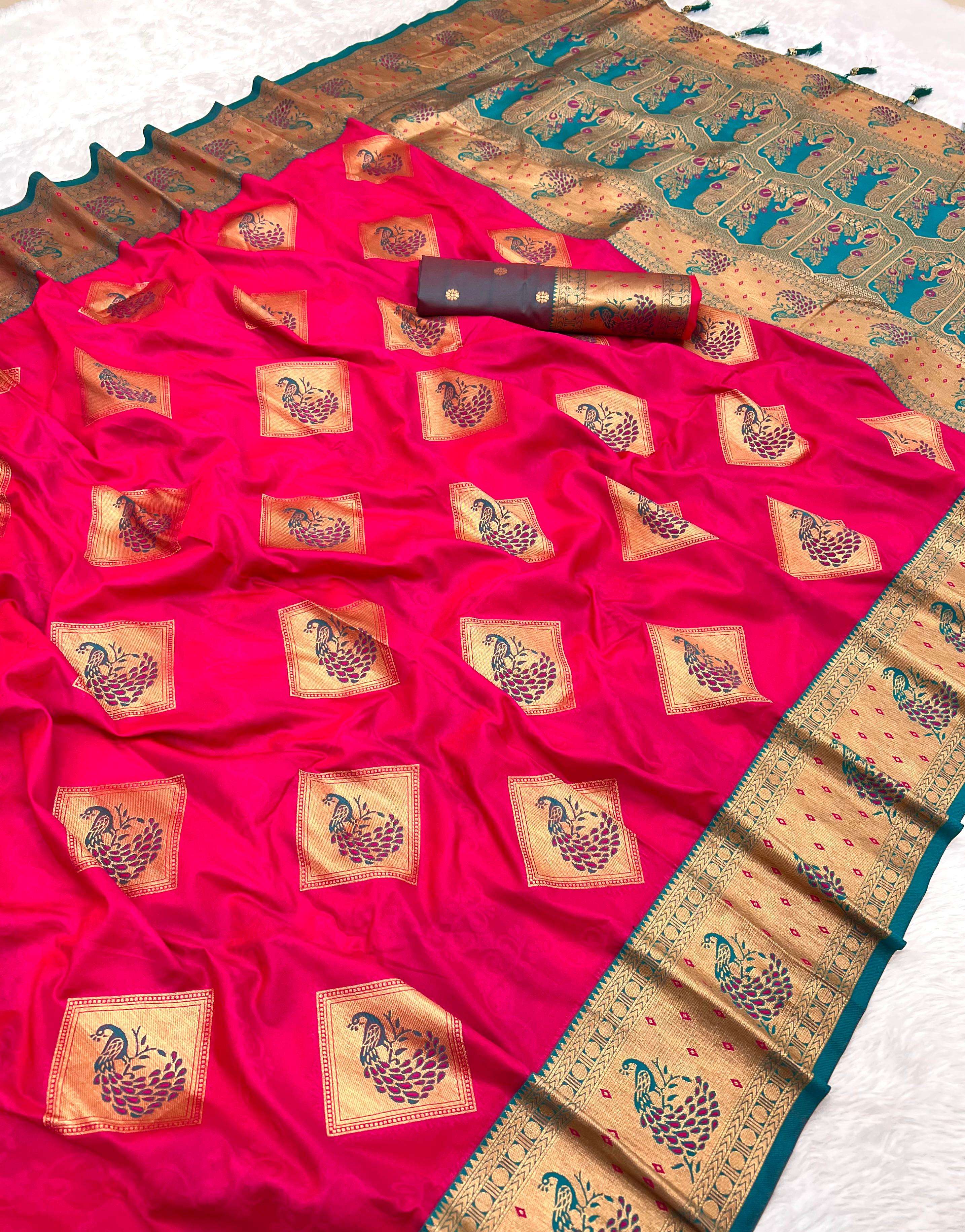 Apurva New Launch special this Soft Banarasi silk fabric sar...