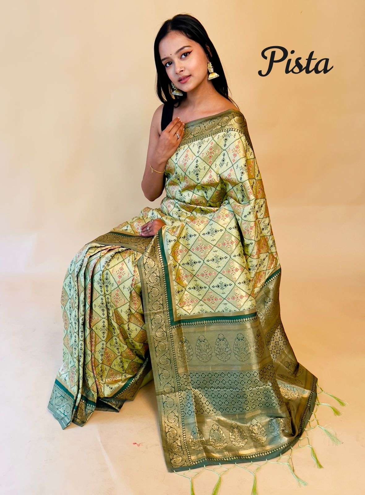 AWESOME PATTOLA COLLECTION RASBHARI BEAUTIFUL BANARASHI SILK...