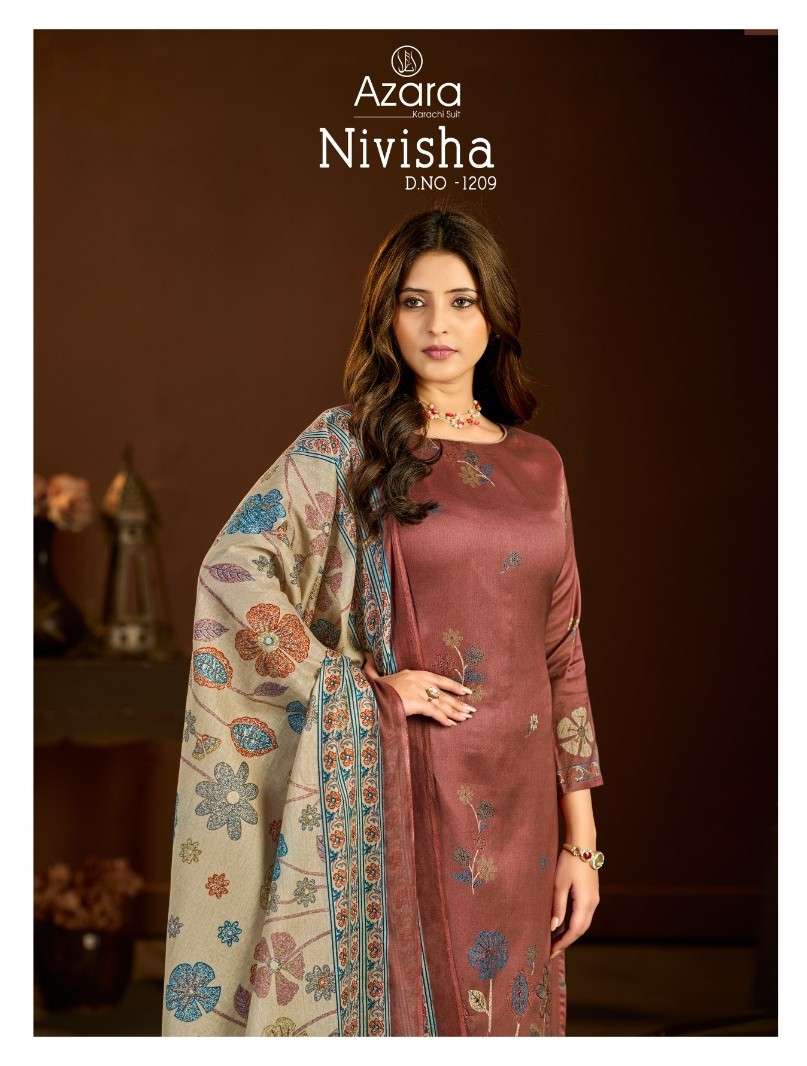 AZARA NIVISHA JAAM COTTON AND DESIGNER SUIT AT LADIES CLOTHI...