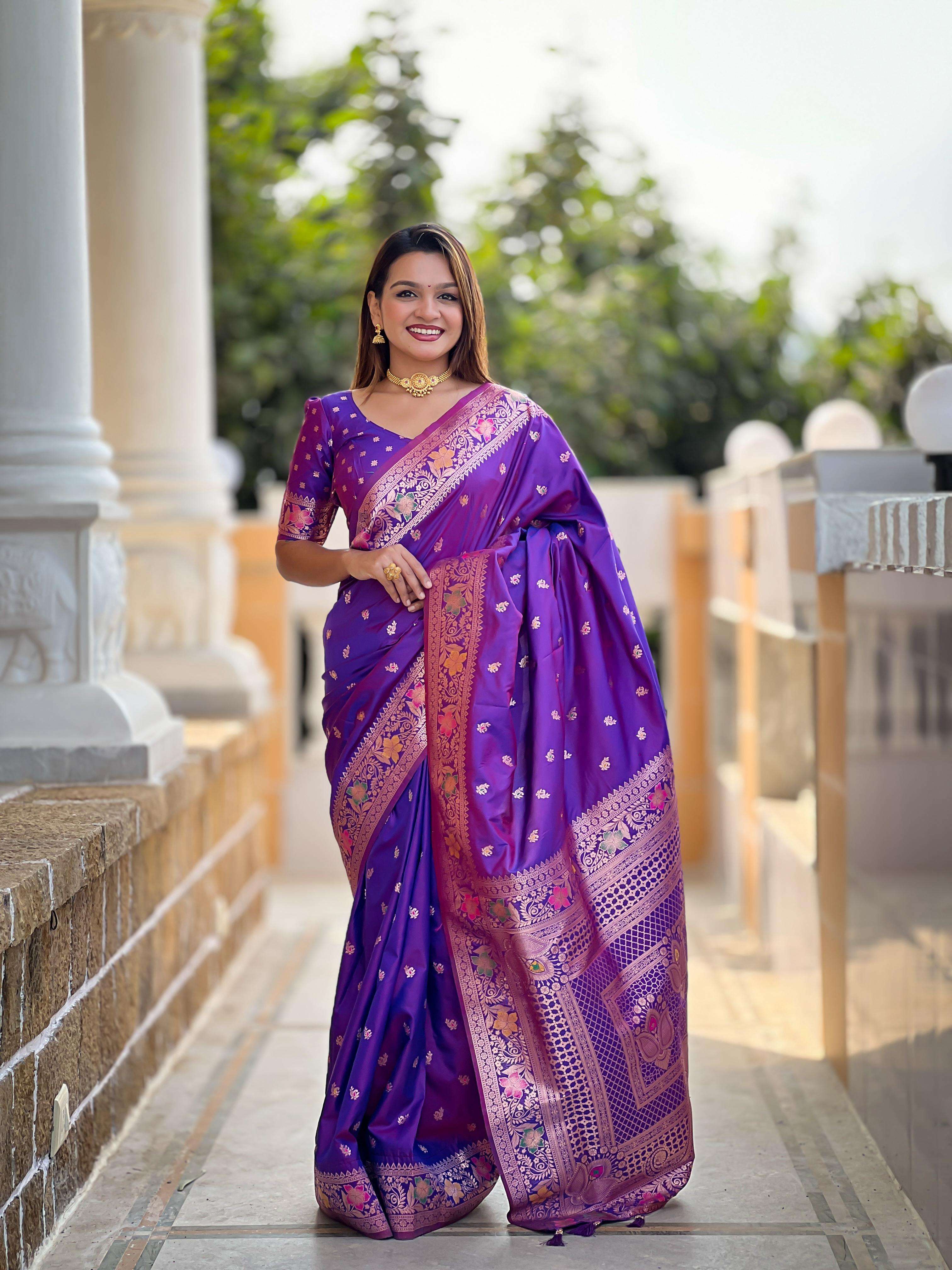 Banarasi 5 Premium and Original silk super fabric Saree rese...