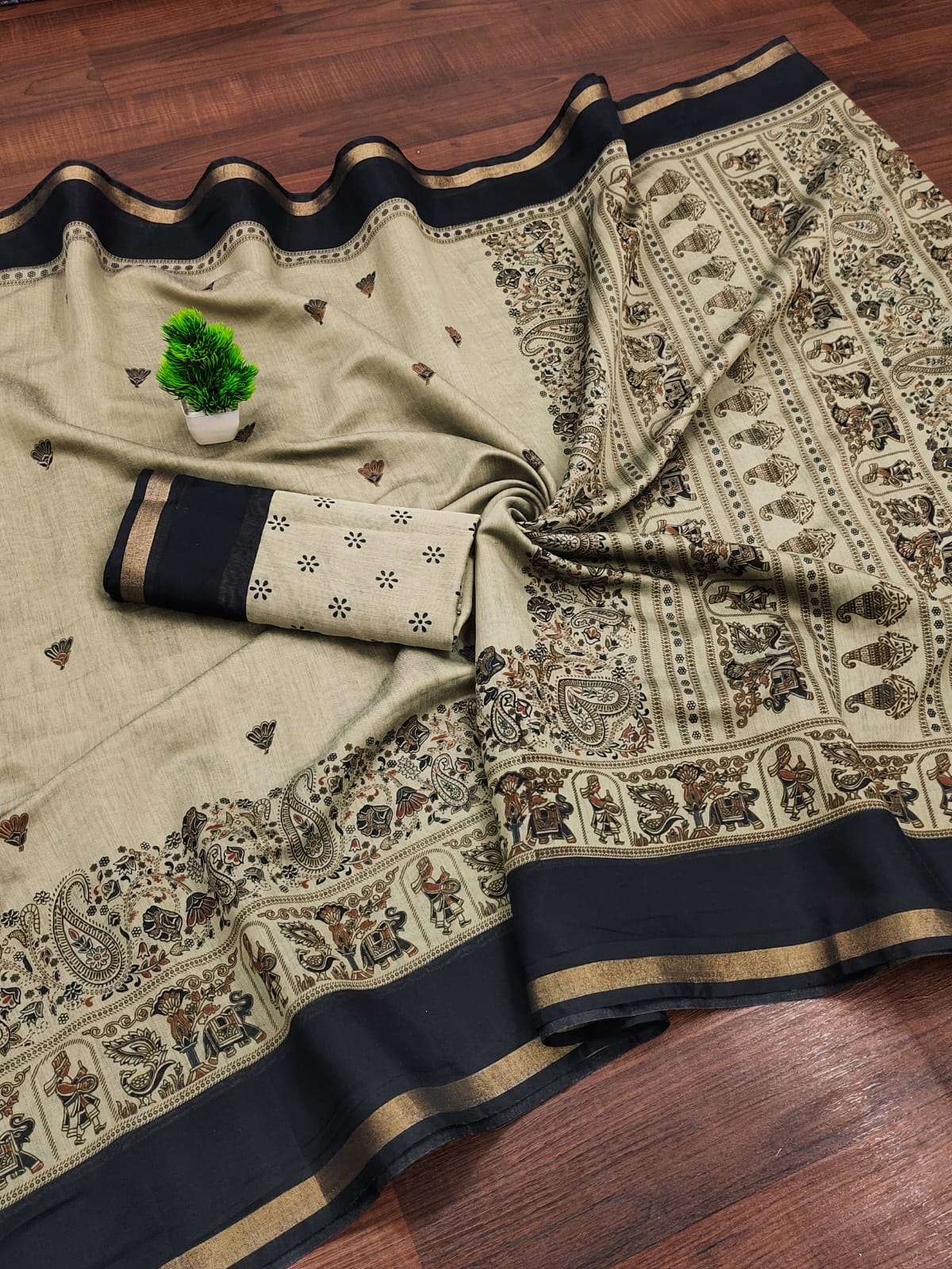  beautiful and fancy pure and soft mulmul cotton fabric sare...