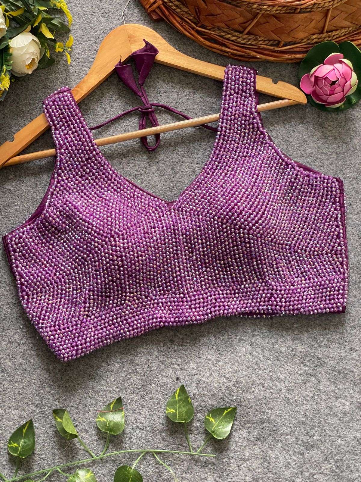 BEAUTIFUL AND MODAL STYLISH SLEEVESLESS FANCY SILK FABRIC BL...
