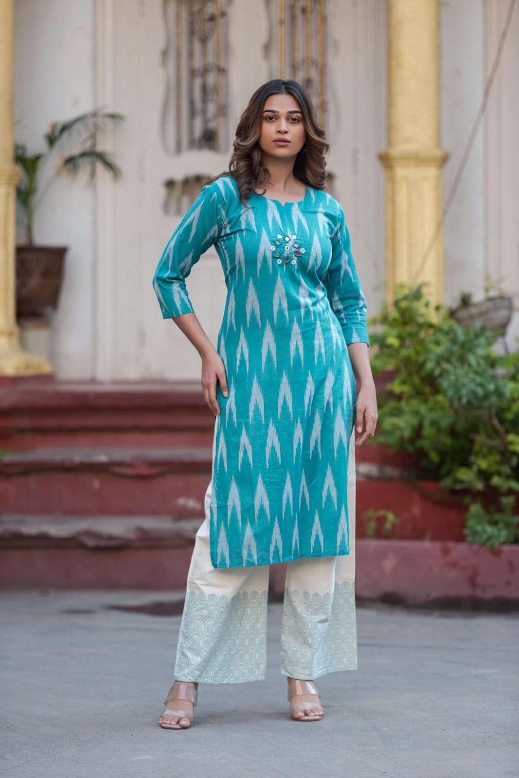 BEAUTIFUL CASUAL WEAR COTTON KURTI PANT COLLECTION DAILY BAS...