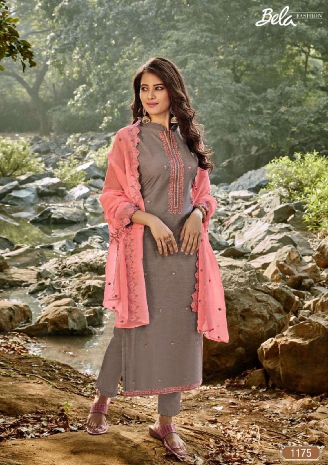 BELA FASHION JASHN CATALOG COTTON CHANDERI DESIGNER FANCY SA...