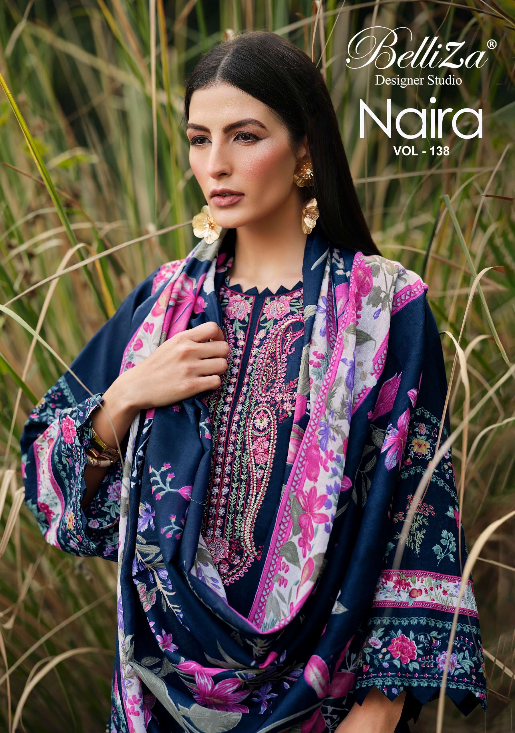BELLIZA DESIGNER STUDIO NAIRA VOL 138 COTTON DIGITAL PRINT S...