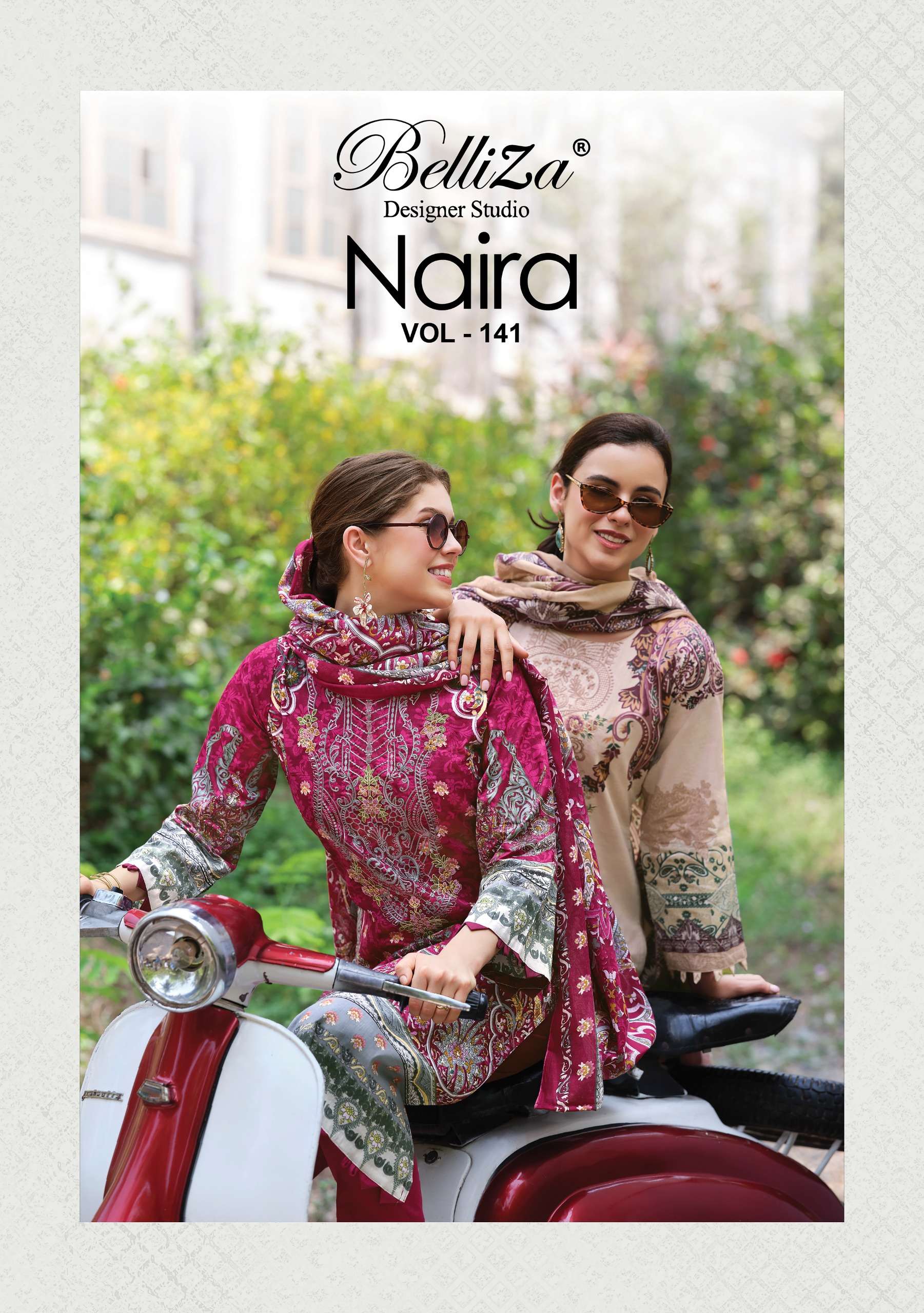 BELLIZA DESIGNER STUDIO NAIRA VOL 141 COTTON DIGITAL PRINT S...