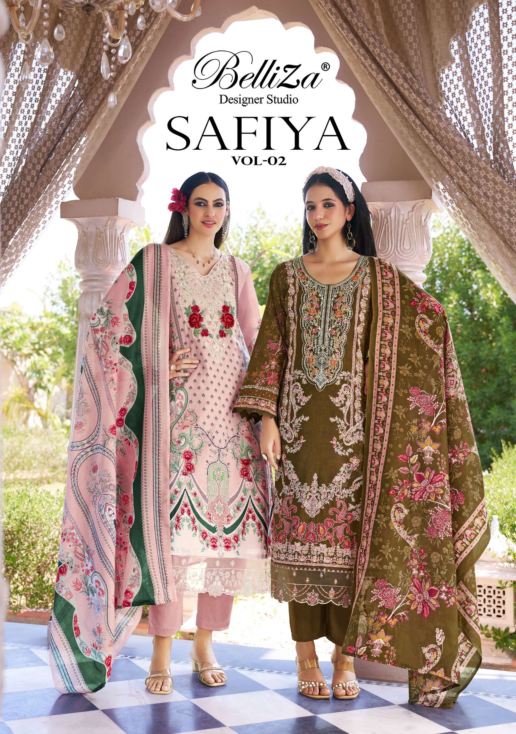 BELLIZA DESIGNER STUDIO SAFIYA VOL 2 COTTON EXCLUSIVE EMBROI...