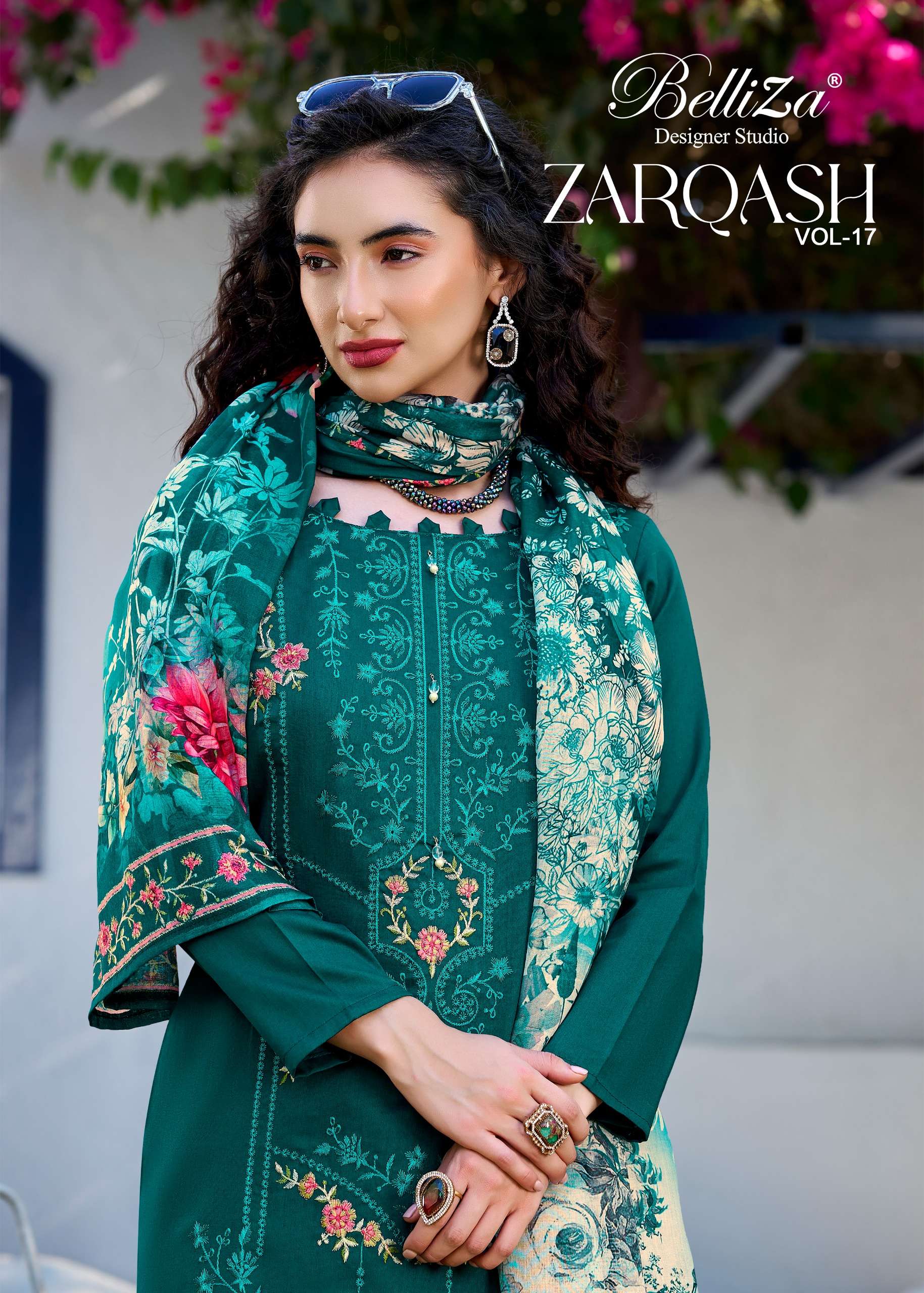 BELLIZA DESIGNER STUDIO ZARQASH VOL 17 JAM WITH HEAVY WORK S...