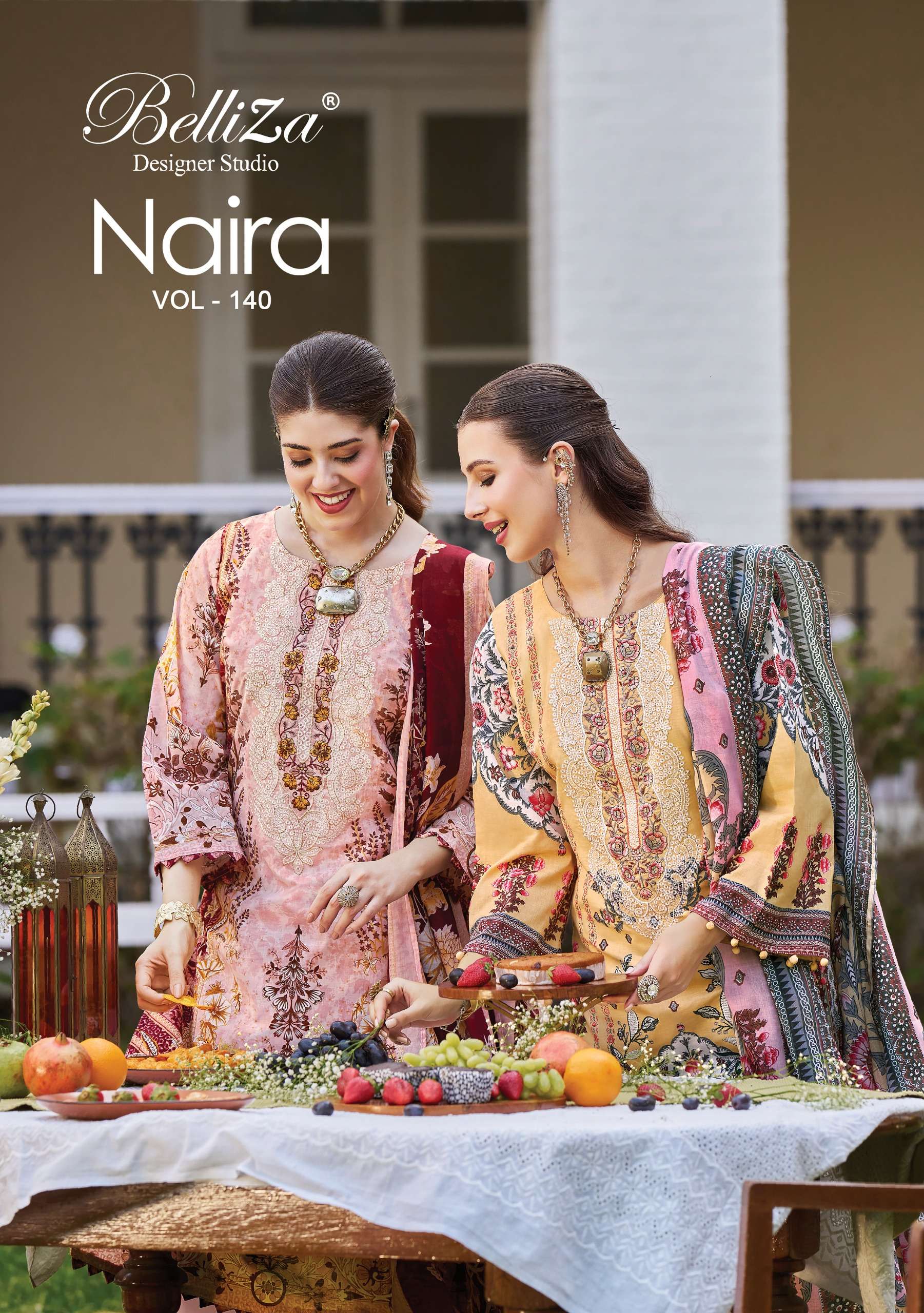 BELLIZA NAIRA VOL 140 COTTON DIGITAL PRINT SALWAR SUIT AT MA...