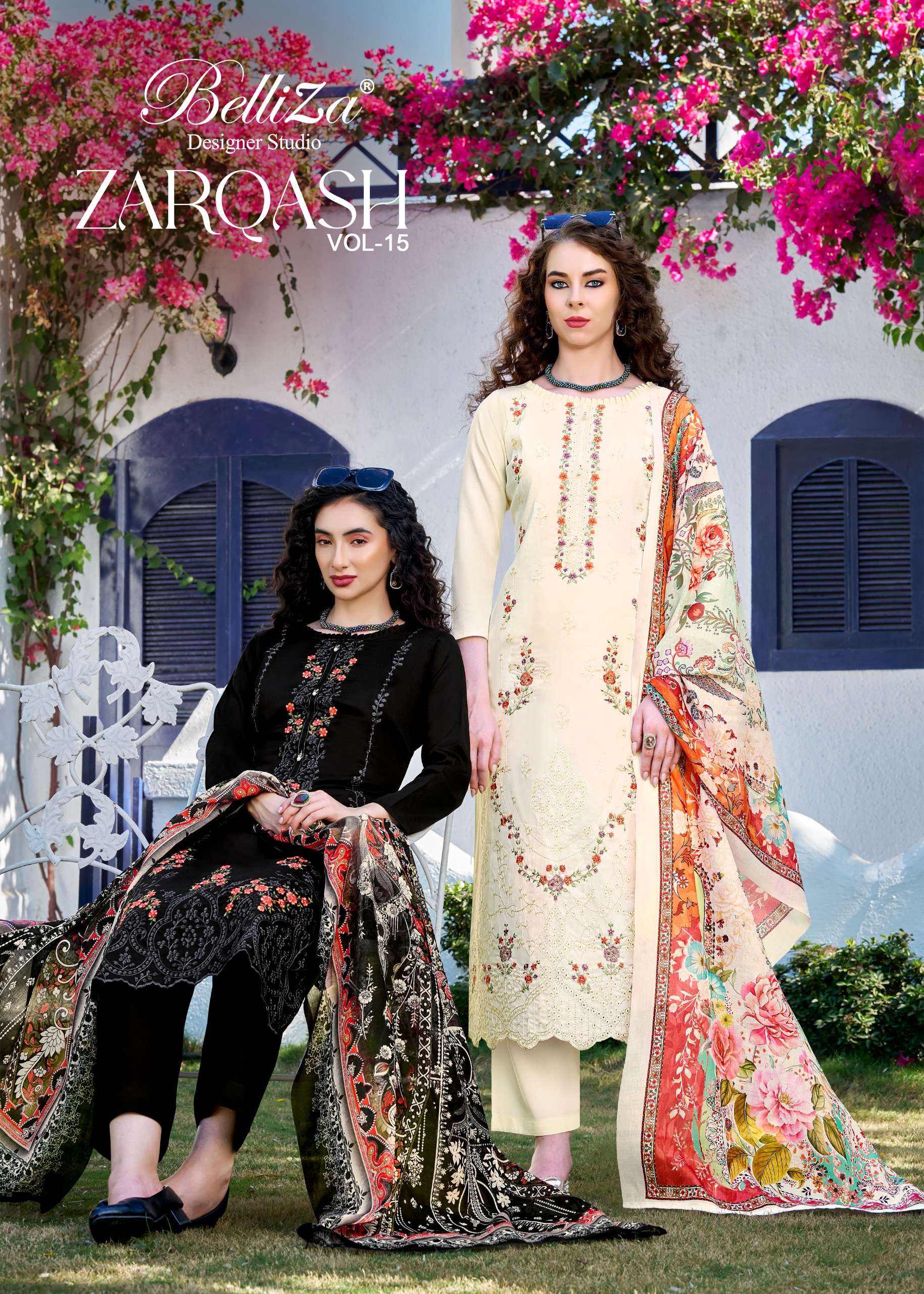 BELLIZA ZARQASH VOL 15 HEAVY JAM WITH DESIGNER EMBROIDERY SA...