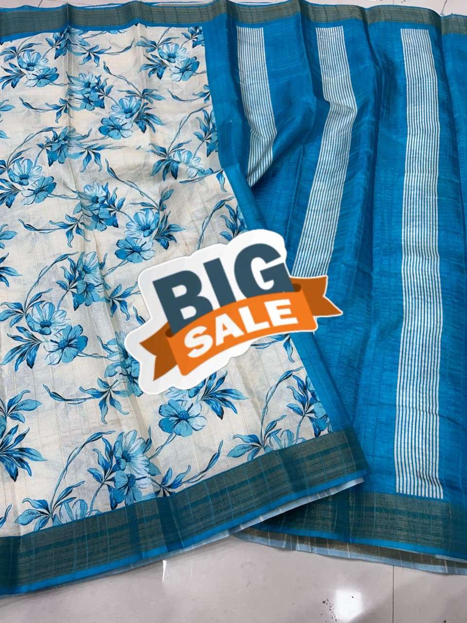 Big Sale of the year for you handloom tussar simpale and bea...