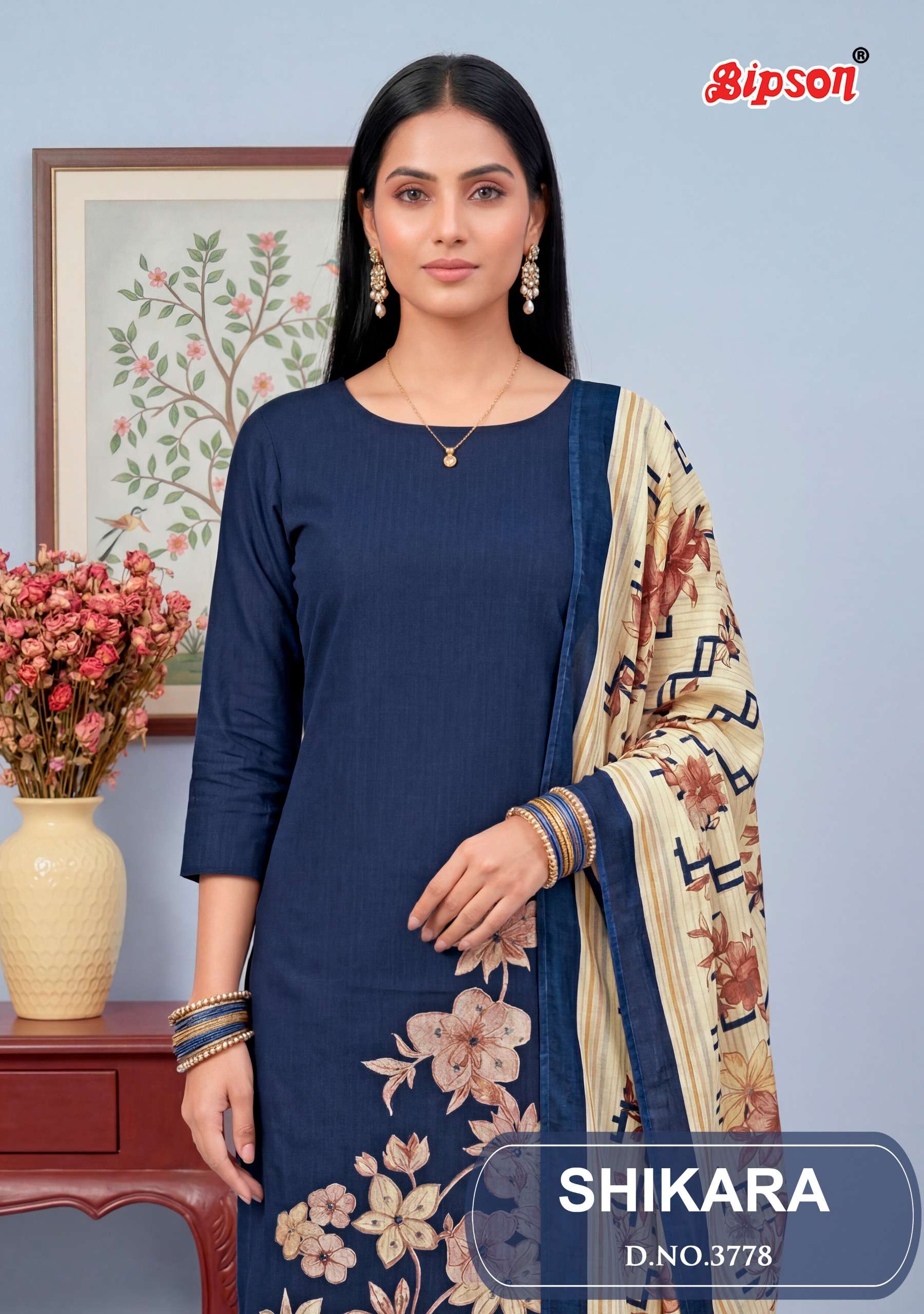 BIPSON PRINTS SIKARA 3778 JAAM SATIN DISCHARGE PRINT SALWAR ...