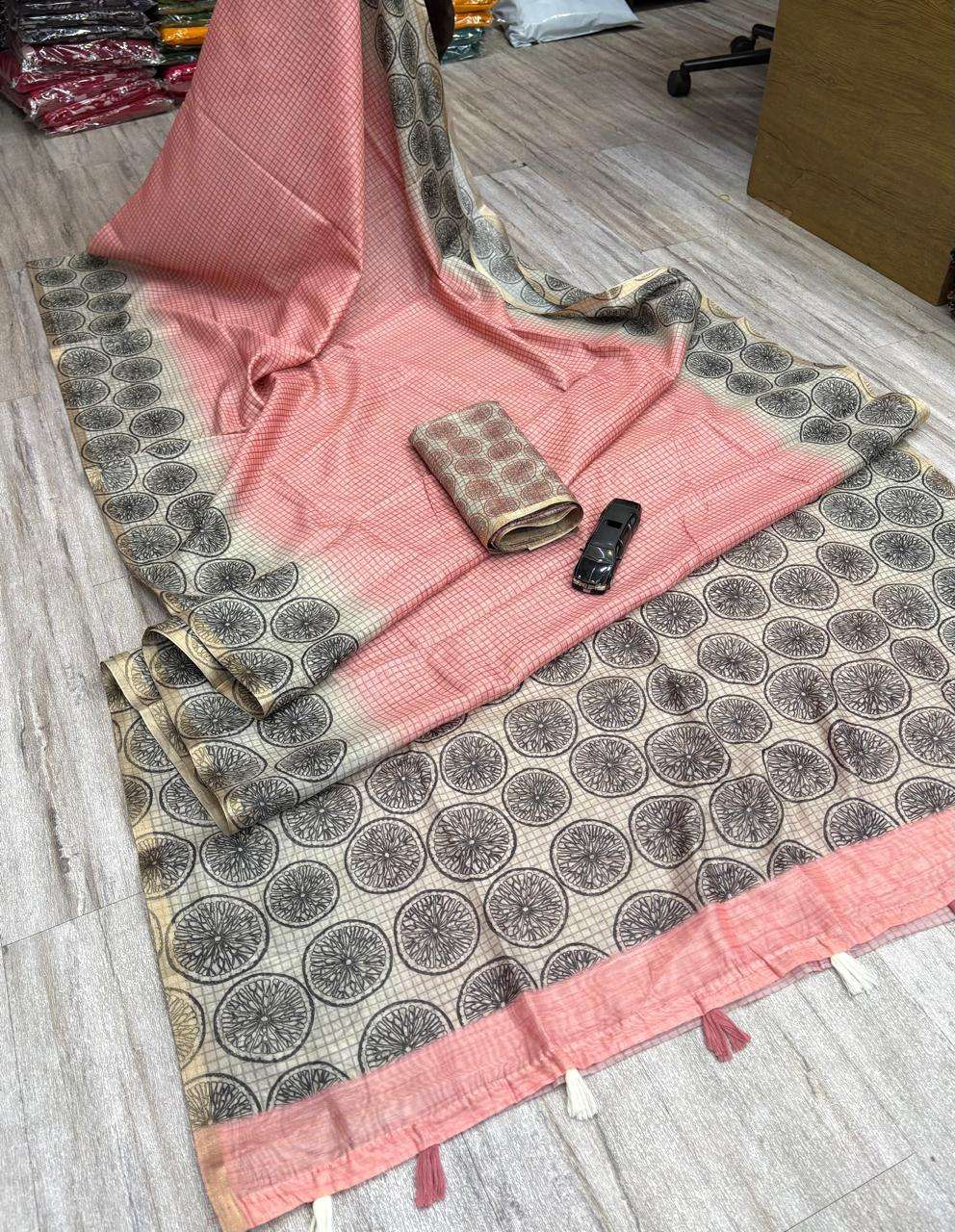  Chanderi Slub Cotton Fancy and soft fabric with beautiful D...