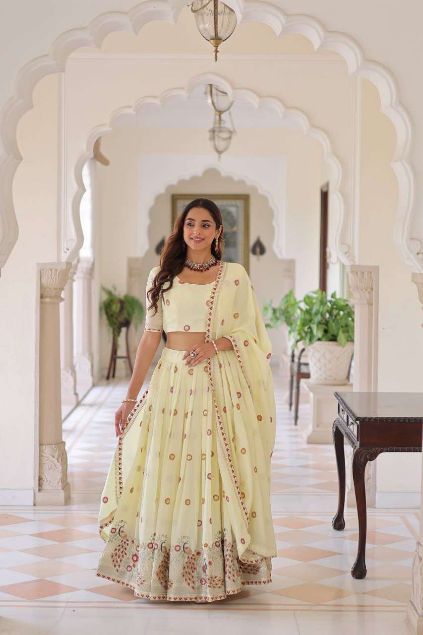  classic Vichitra Silk fancy fabric and own the spotlight Le...