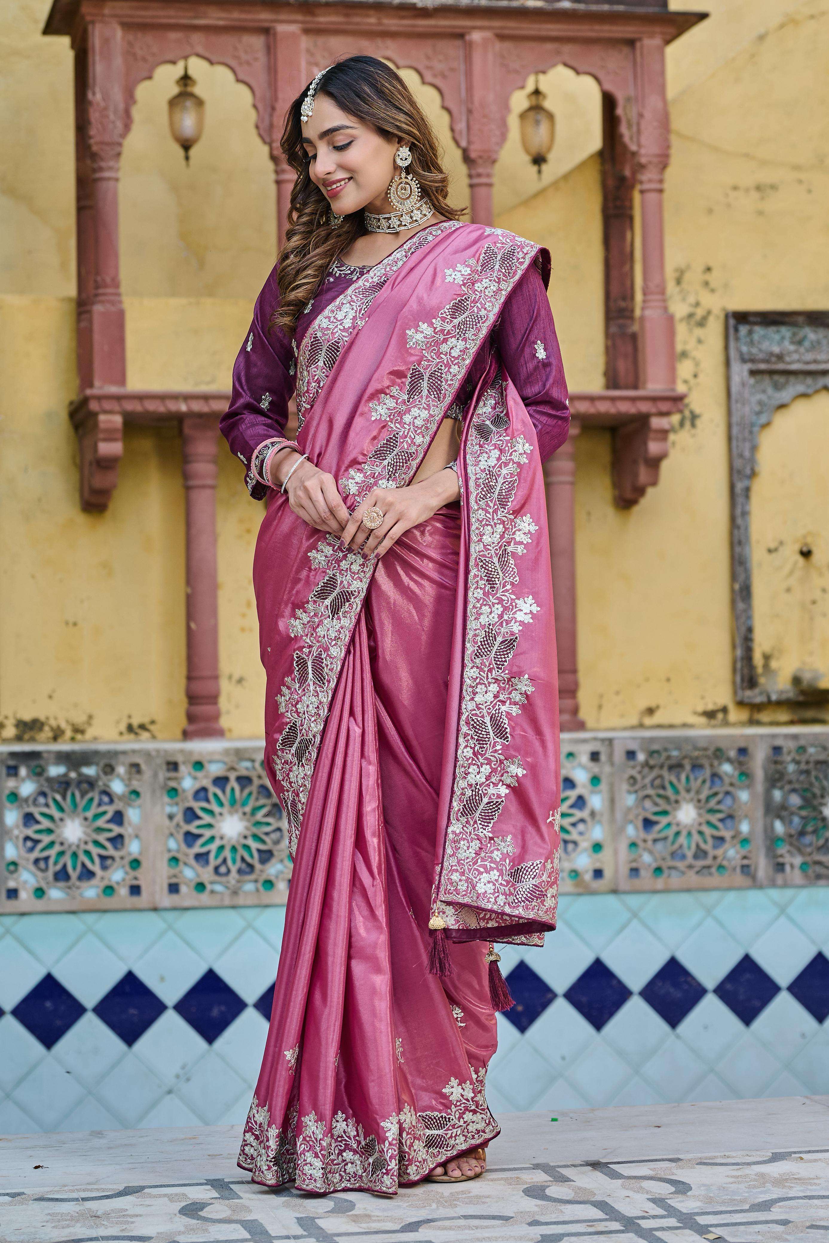 Creation is Launching silk and fancy fabric New Festival Sar...