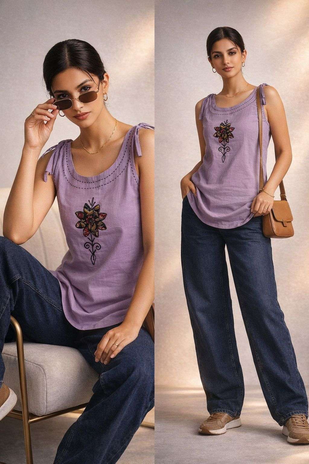 DABOO SHORT SLEEVELESS TOP FOR MODAL GIRL COLLEGE DEALER FF