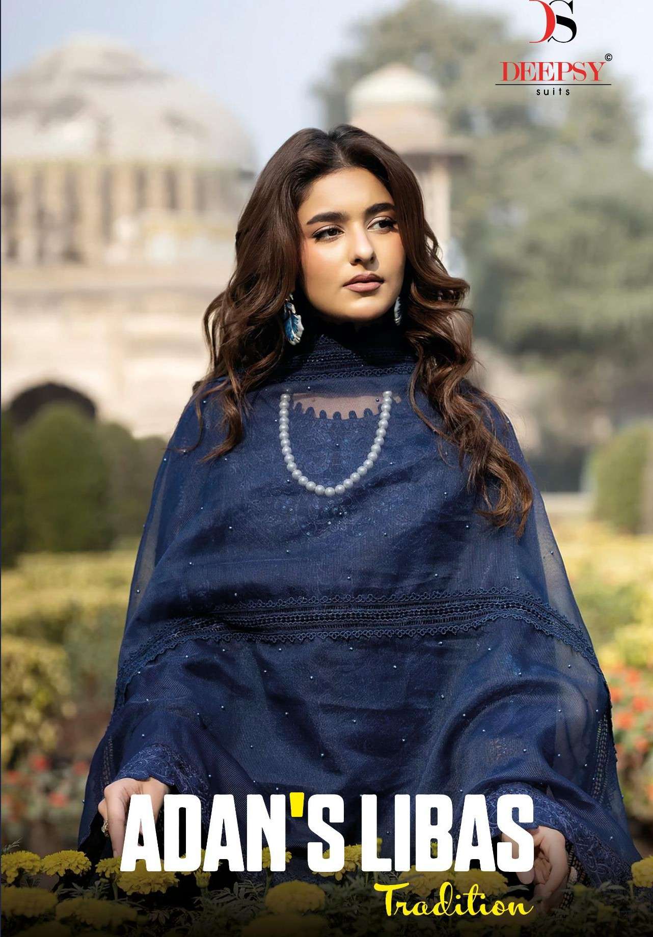 DEEPSY SUITS ADAN LIBAS TRADITION COTTON HEAVY SELF EMBROIDE...