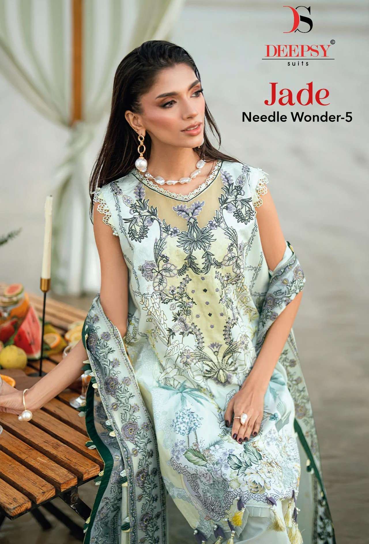 DEEPSY SUITS JADE NEEDLE WONDER VOL 5 COTTON HEAVY WORK PAKI...