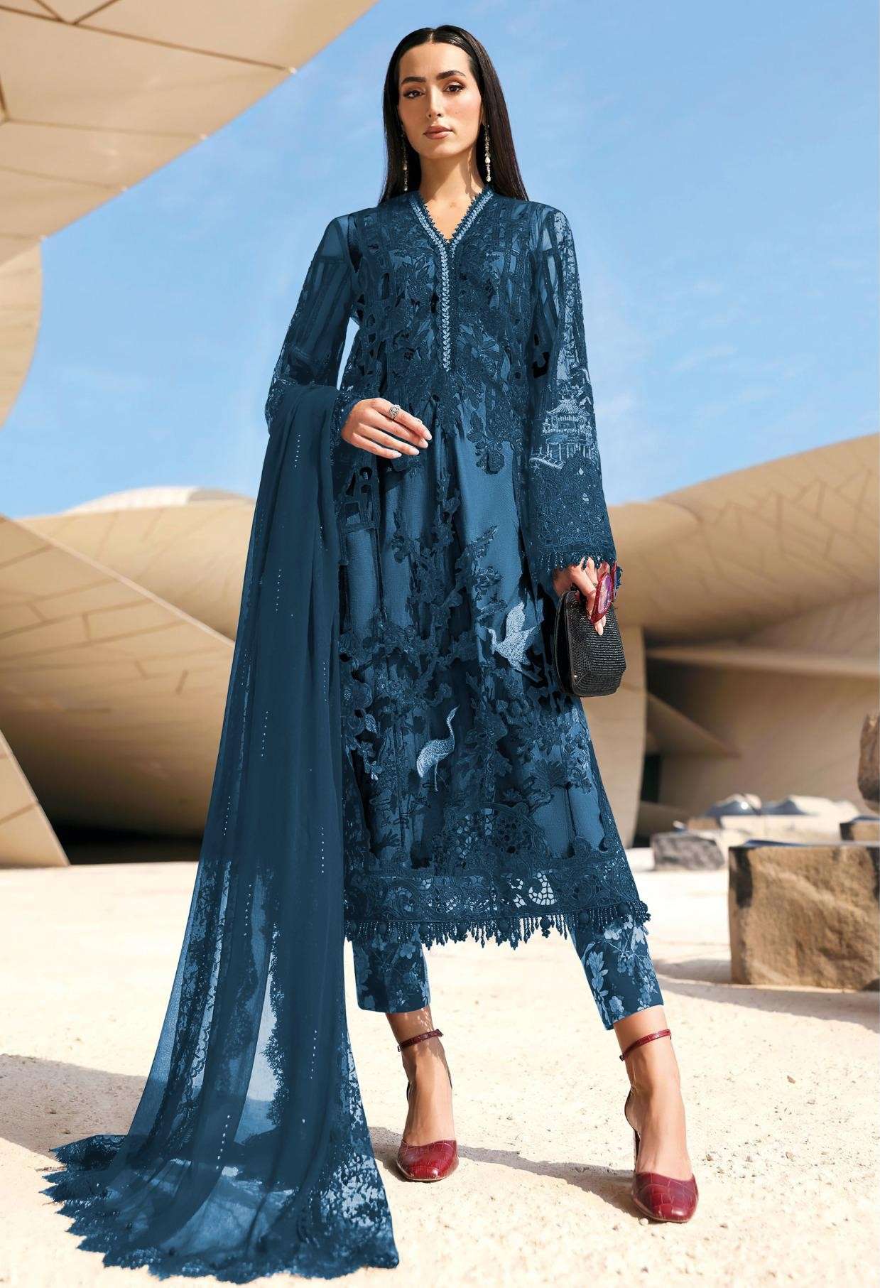 DEEPSY SUITS MARIA B PREMIUM EMBROIDERED VOL 3 1762 COTTON S...
