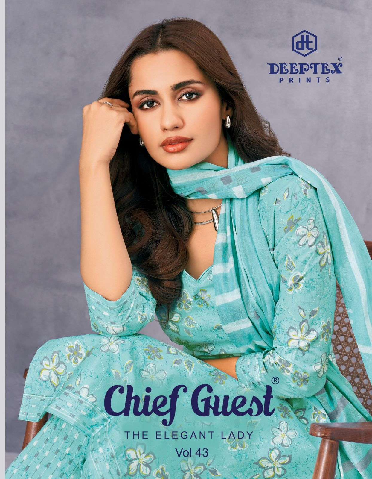 DEEPTEX CHIEF GUEST VOL 43 LAWN COTTON DIGITAL PRINT SALWAR ...