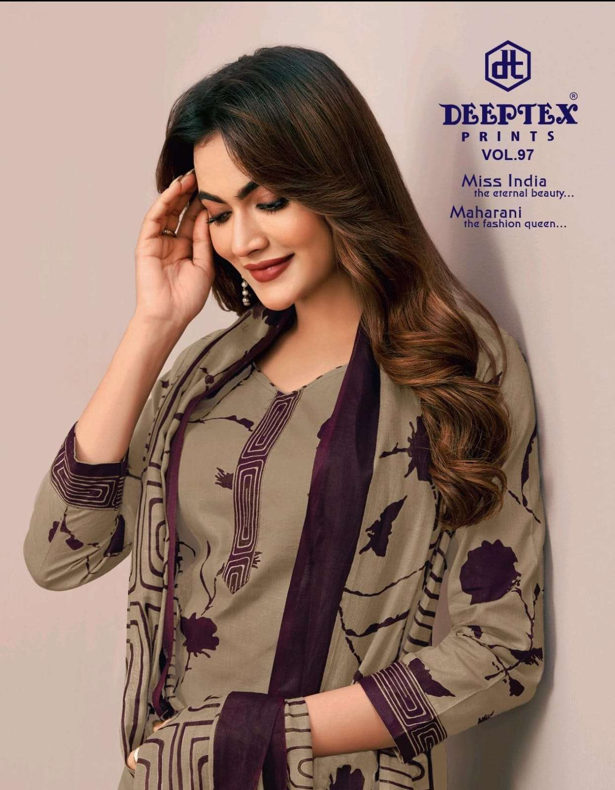 DEEPTEX MISS INDIA VOL 97 BEAUTIFUL COTTON FABRIC DESIGNER S...