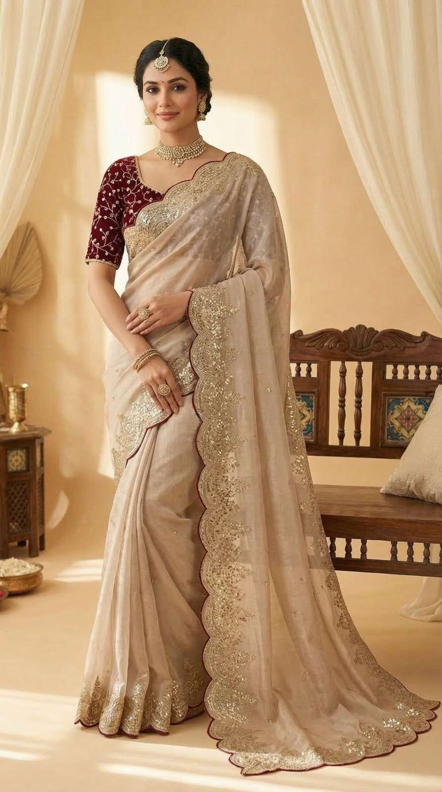Dhyana fancy Launching adorn and beautiful jimmy Choo Satin ...
