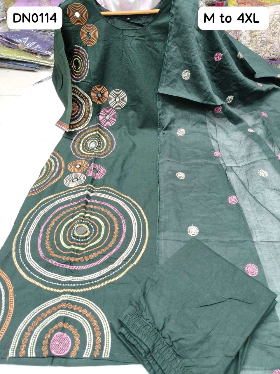 DN0114 SIMPLE CLOTH SUMMER KURTI PANT AND DUPATTA MARKET RAT...