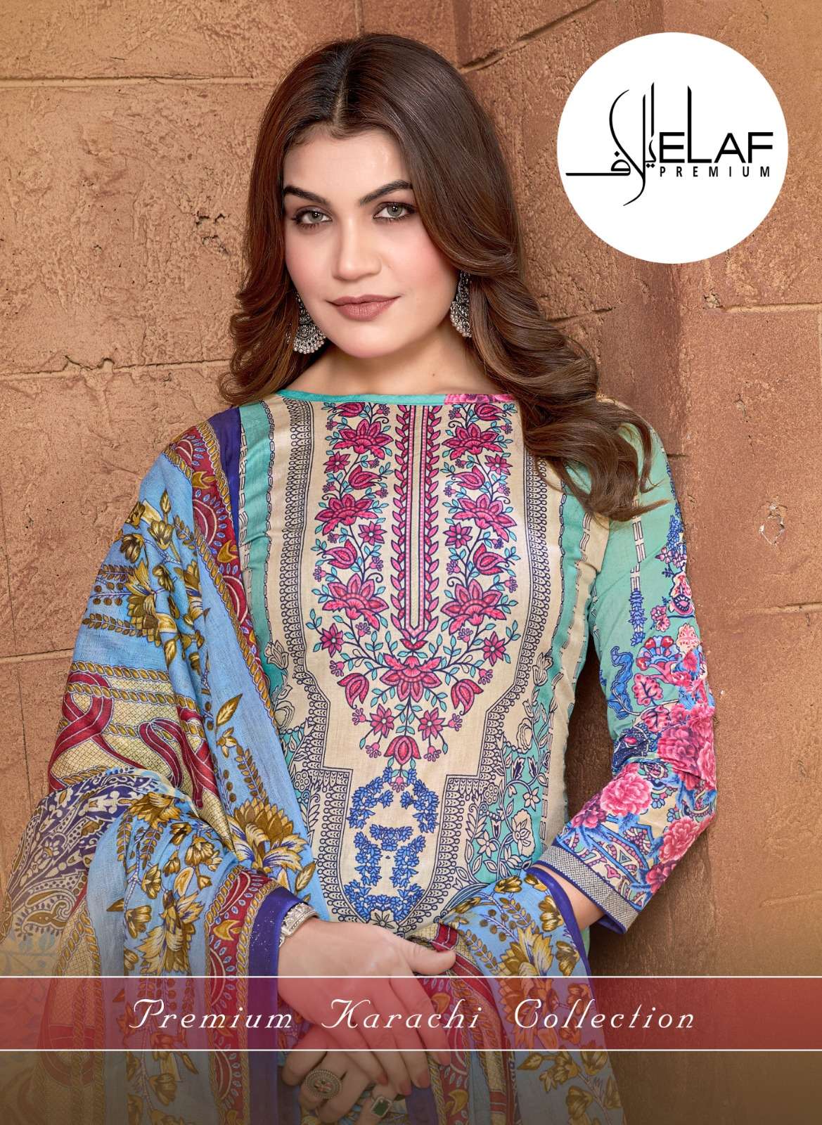 ELAF PREMIUM KARACHI COLLECTION COTTON DESIGNER SALWAR SUIT ...