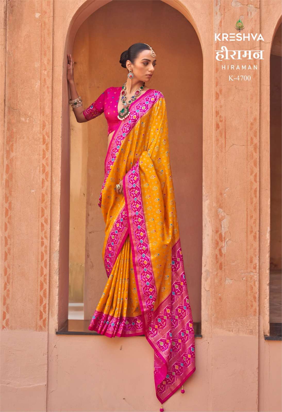  FASTIVAL AND WEDDING SPECIAL KRESHVA HIRAMAN MERCERIZED SIG...