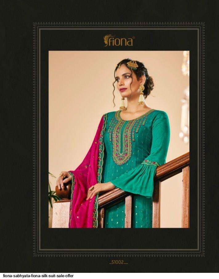FIONA SILK WITH INNER EMBROIDERY STITCHED SHARARA SUIT FUNCT...