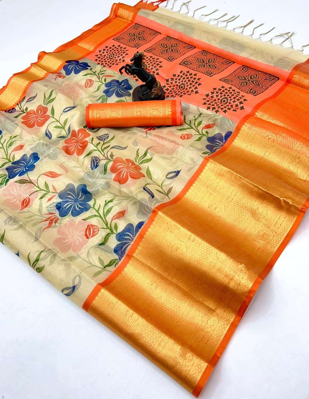 Fresh and new Arrival and iconic Premium Floral Orgenza Tiss...