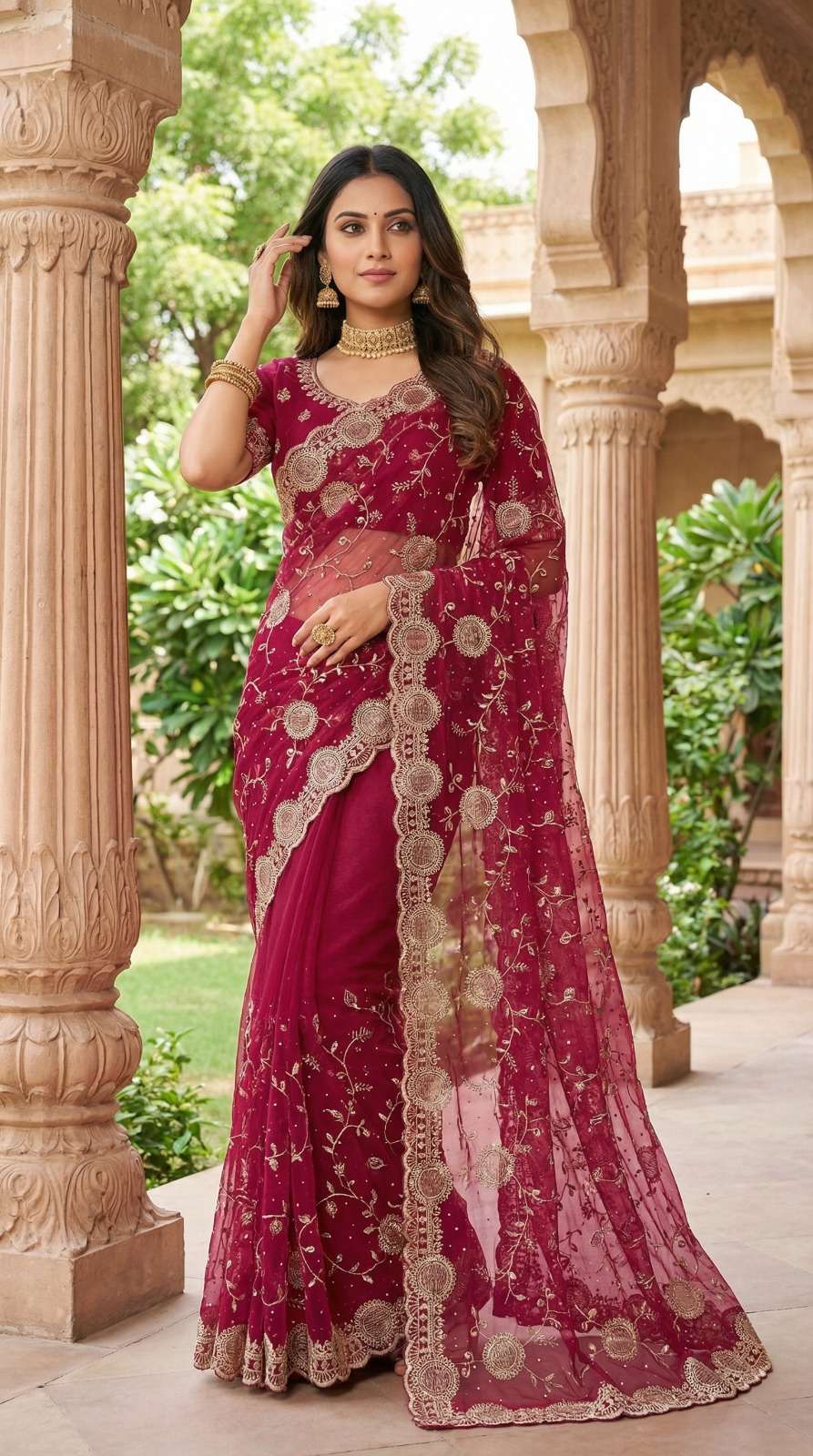 fresh and new Launching New Designer Anvi Tissue Silk fabric...