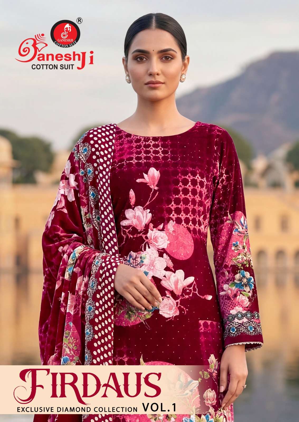 GANESHJI FIRDAUS VOL 1 SOFT COTTON PAKISTANI PRINT INDIAN 3 ...