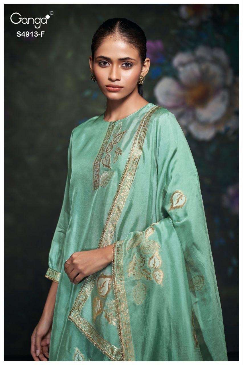 GANGA ISMERA 4913 RICK CLASSIC COTTON CROCHET LACE ON DAMAN ...