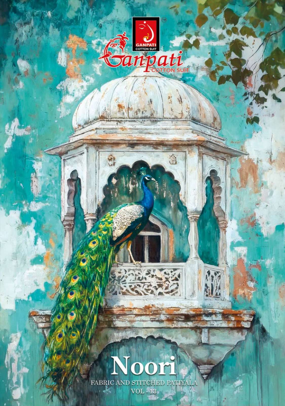 GANPATI NOORI PATIYALA VOL 13 PURE COTTON FABRIC KAMEEZ SUIT...