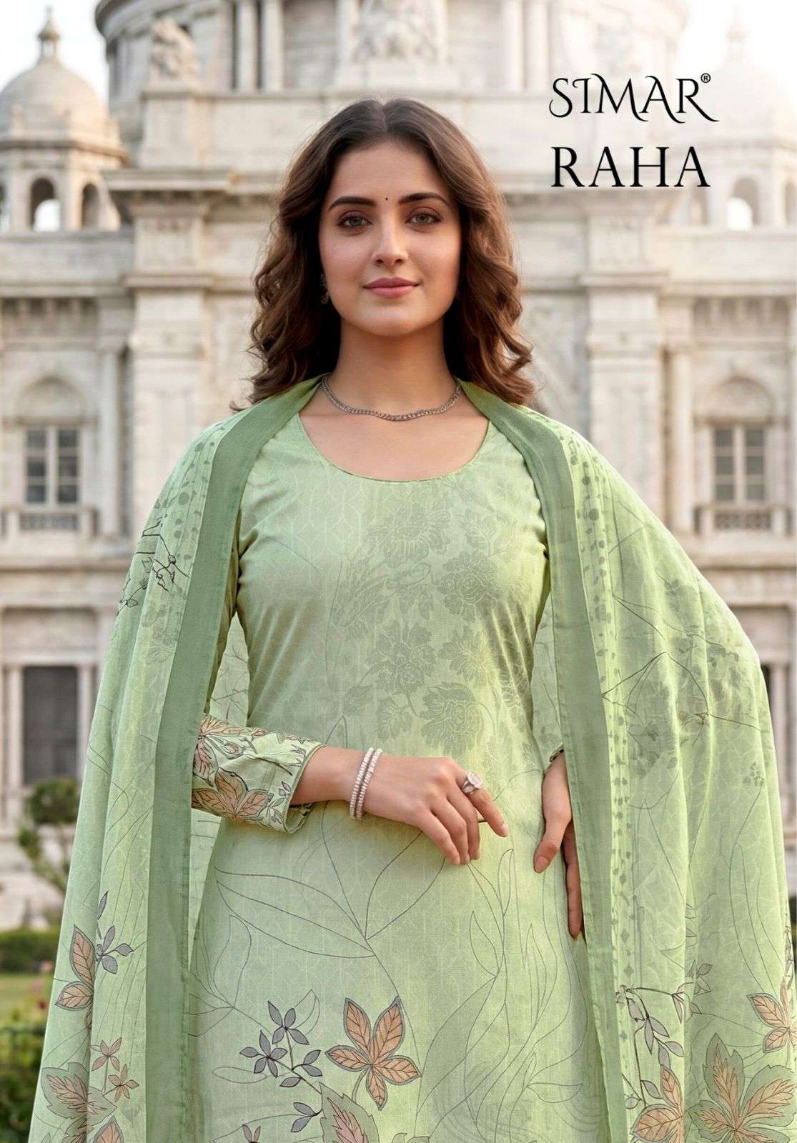 GLOSSY RAHA COTTON MULTI PRINT WITH WORK SALWAR SUIT AT MARR...