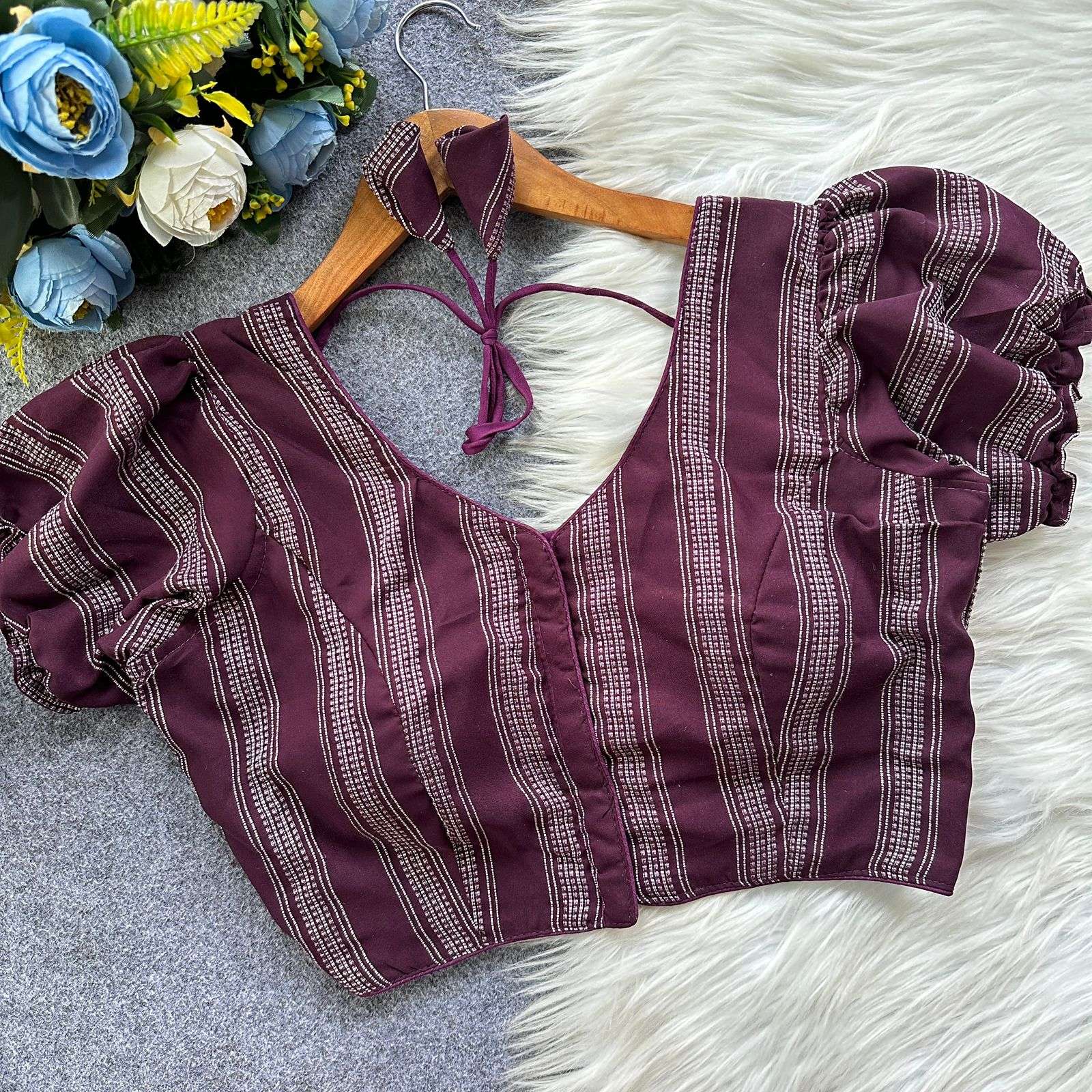  Hakoba Hit Blouse Pure Cotton Hakoba print on fancy blouse ...