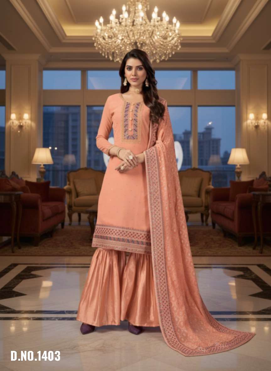 HOF ZEEYA RAVINA SERIES 1401 & 1403 BEAUTIFUL GORGETTE HEAVY...