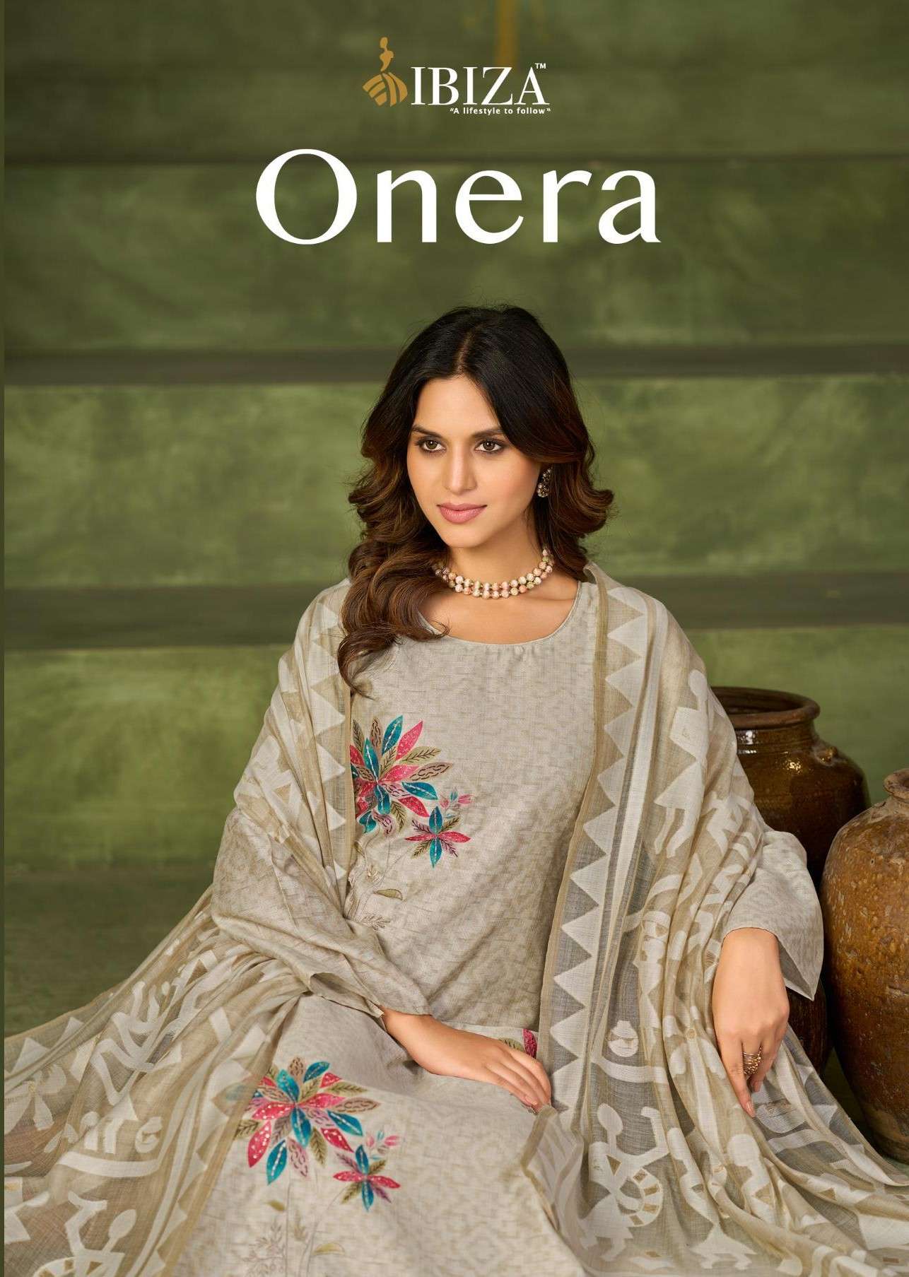 IBIZA ONERA COTTON DIGITAL PRINT WITH HANDWORK DRESS TO WOME...