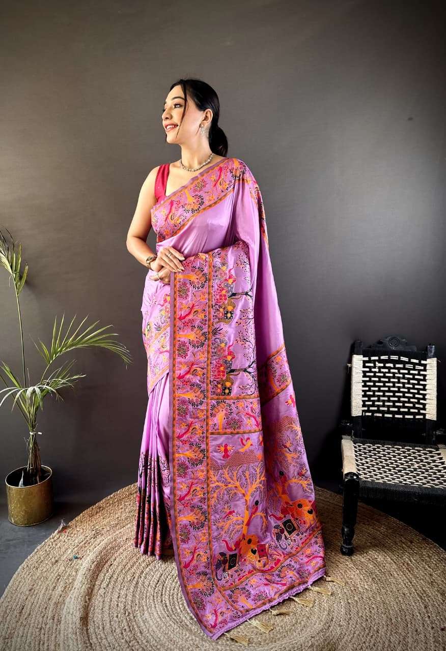   Interesting Pashmina silk fancy and Kashmiri design fabric...